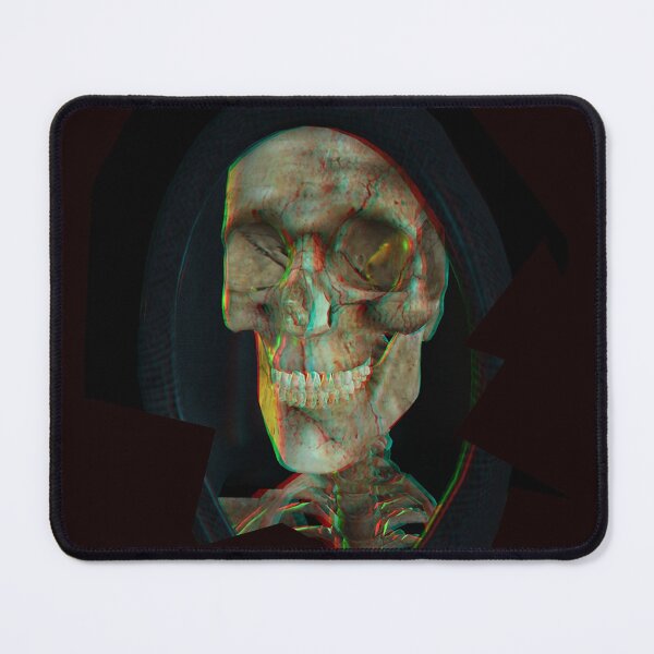 Laughing Reaper ( anaglyph)-3D Halloween Mouse Pad