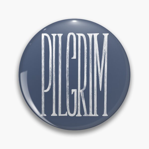 Item preview, Pilgrim - White on Blue designed and sold by Christine Philbrick.