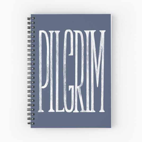 Item preview, Pilgrim - White on Blue designed and sold by Christine Philbrick.