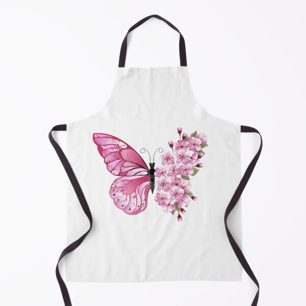 Item preview, custom pink butterfly face mask designed and sold by ZANTRART.