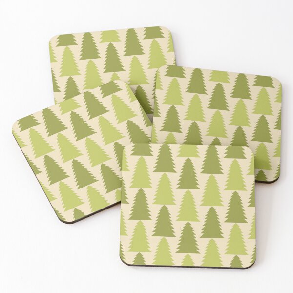 Item preview, Retro Vintage Green Christmas Tree Pattern designed and sold by Lyman Creative Co..