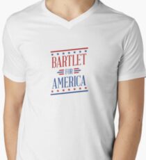 Bartlet für Amerika T-Shirt mit V-Ausschnitt für Männer