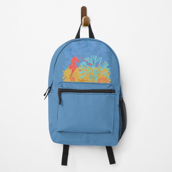Item preview, Seabed Underwater Scene Fish Seahorse Coral designed and sold by Anna Lemos.