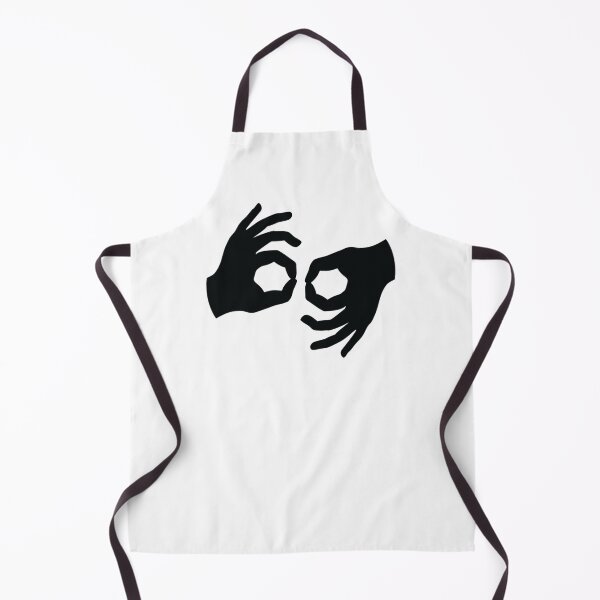 Item preview,  American Sign Language ASL Interpreter hands symbol in black.  designed and sold by ASLstyles.