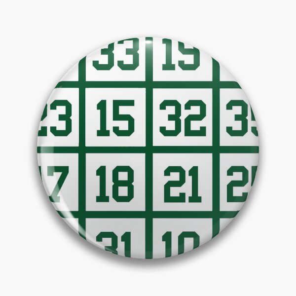 Item preview, THE BOSTON RETIRED NUMBERS STICKER AND SHIRT  designed and sold by Brainrunners.
