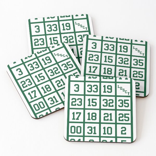 Item preview, THE BOSTON RETIRED NUMBERS STICKER AND SHIRT  designed and sold by Brainrunners.