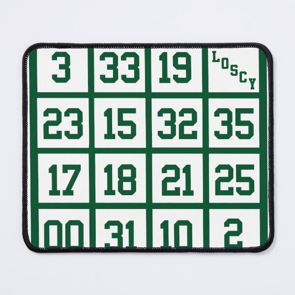 Item preview, THE BOSTON RETIRED NUMBERS STICKER AND SHIRT designed and sold by Brainrunners.