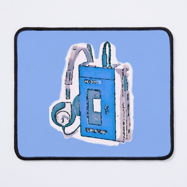 Artikelvorschau, Walkman in Aquarell - BLAU entworfen und verkauft von sillybanana.