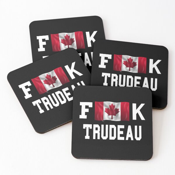 Item preview, Anti Trudeau F Canada Flag K Justen Trudeau  designed and sold by 1970Russell.