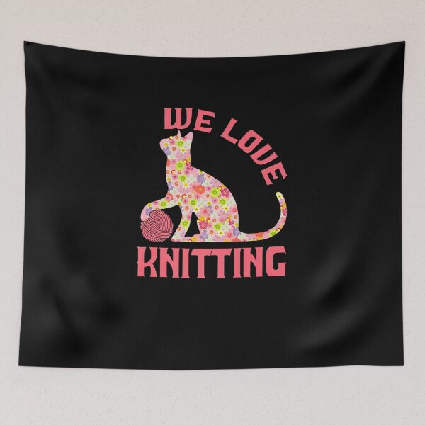 Item preview, "We Love Knitting" Funny Knitting Lover T-Shirt designed and sold by spolayastore.