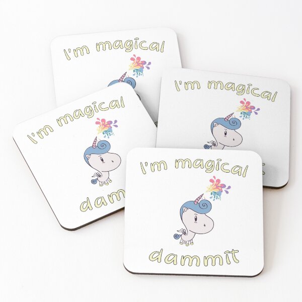 Item preview, Because I'm Magical Unicorn Pegasus Cartoon Funny Tshirt designed and sold by PixiesPlace.