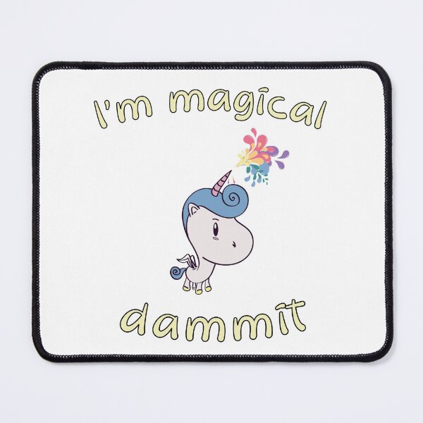 Item preview, Because I'm Magical Unicorn Pegasus Cartoon Funny Tshirt designed and sold by PixiesPlace.