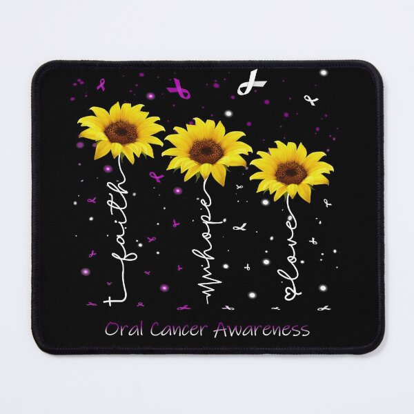 Item preview, Sunflower Faith Hope Love Oral Cancer Awareness designed and sold by largellie.