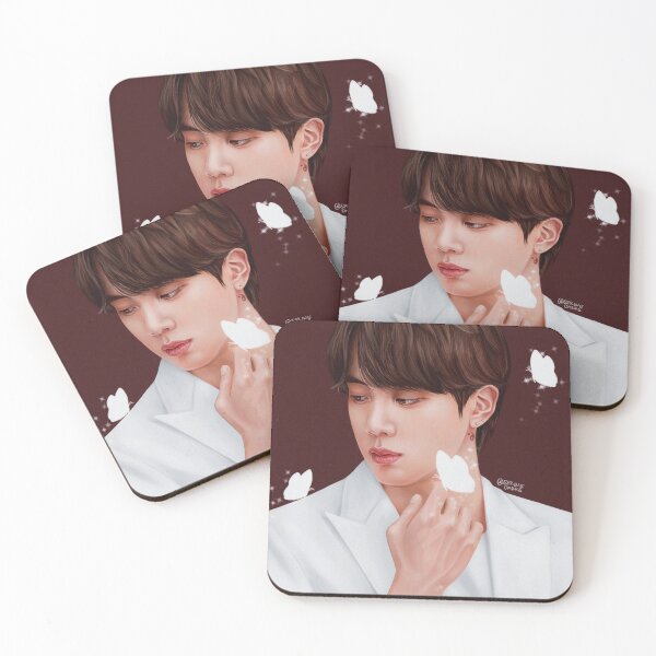 Item preview, BTS JIN FANART with White Butterfly designed and sold by Springethereal.