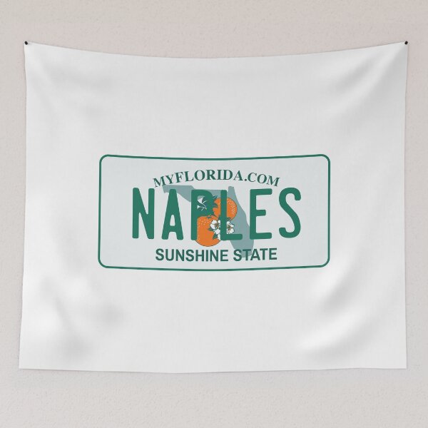 Item preview, Naples, Florida License Plate designed and sold by Avery Brown Design.