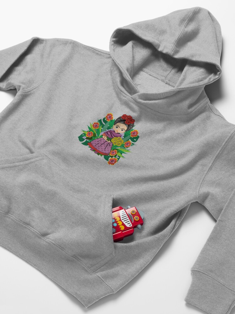 Alternate view of Frida Kahlo f Kids Pullover Hoodie