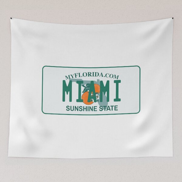 Item preview, Miami, Florida License Plate designed and sold by Avery Brown Design.