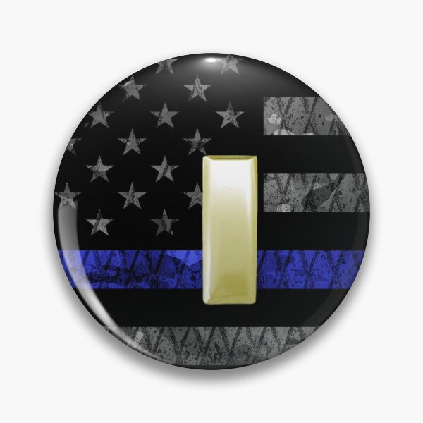 Item preview, (Gold) Lieutenant Thin Blue Line Distressed Flag designed and sold by Jared Davies.