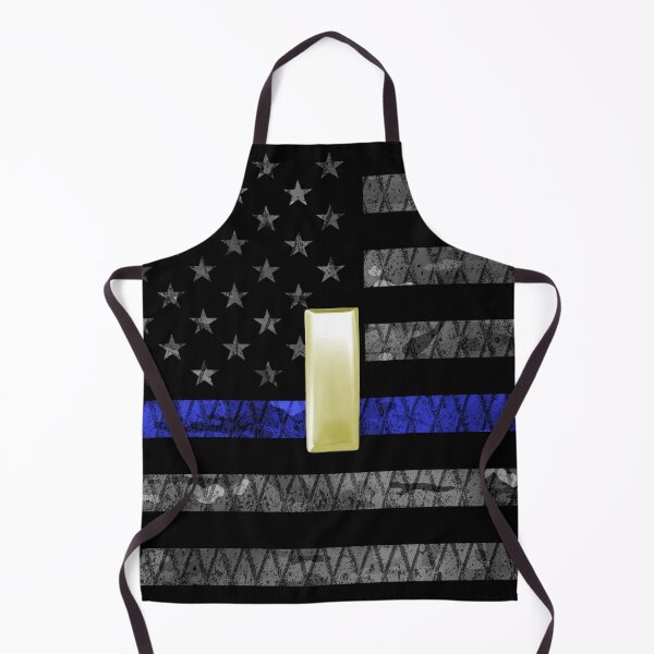 Item preview, (Gold) Lieutenant Thin Blue Line Distressed Flag designed and sold by Jared Davies.