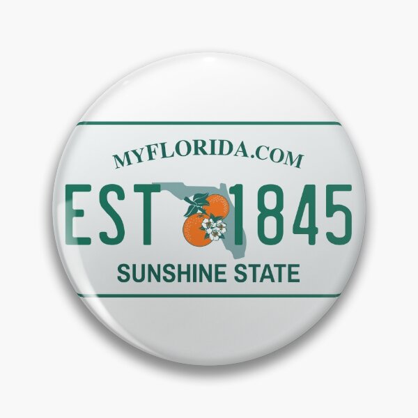 Item preview, Florida License Plate Est. 1845 designed and sold by Avery Brown Design.