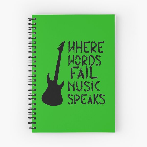 Item preview, Where Words Fail Music Speaks Music Quote designed and sold by DesignHouse07.