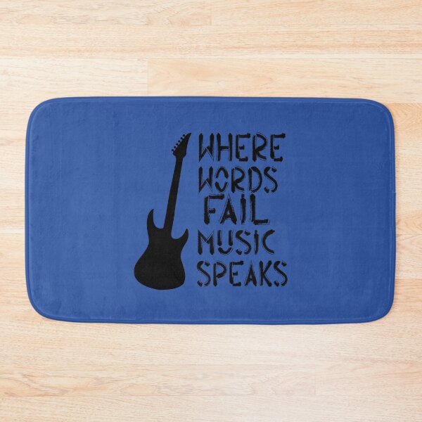 Item preview, Where Words Fail Music Speaks Music Quote designed and sold by DesignHouse07.