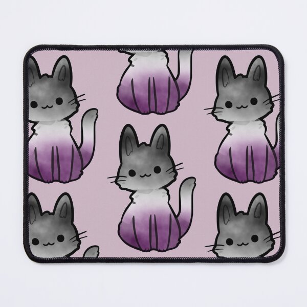 Item preview, Asexual Watercolour Cat Subtle Abstract Pride Flag designed and sold by cashewdays.