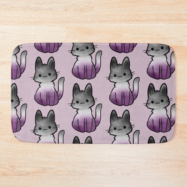 Item preview, Asexual Watercolour Cat Subtle Abstract Pride Flag designed and sold by cashewdays.