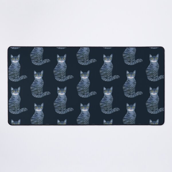 Blue Cat Desk Mat