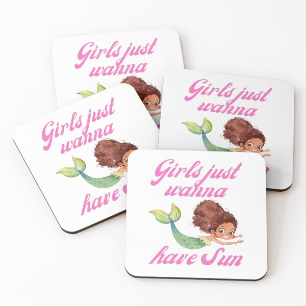 Item preview, Girls Just Want To Have Sun Brown Hair  designed and sold by Vibbin4Life33.