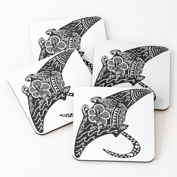 Item preview, Hibiscus Manta Ray designed and sold by Finnzilla.