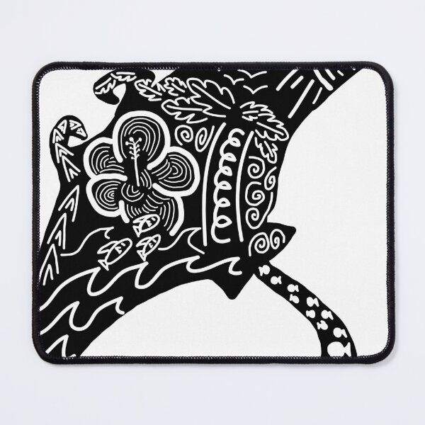 Item preview, Hibiscus Manta Ray designed and sold by Finnzilla.