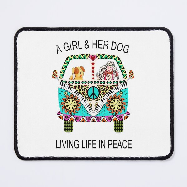 Item preview, A Girl And Her Dog Living In Peace designed and sold by VivianViBerlin.