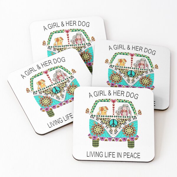 Item preview, A Girl And Her Dog Living In Peace designed and sold by VivianViBerlin.
