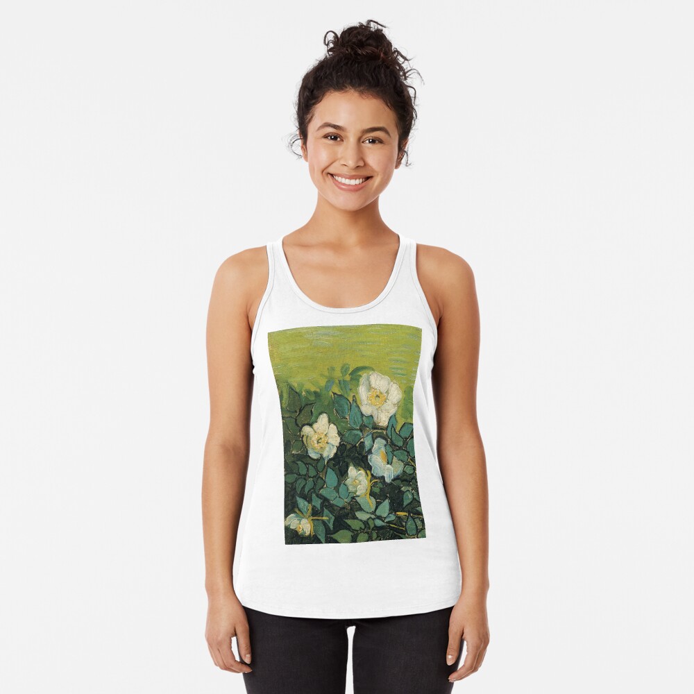 Discover Vincent Van Gogh "Wild Roses" Racerback Tank Top