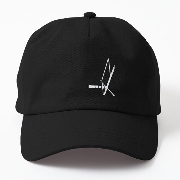 Signal white and black Dad Hat