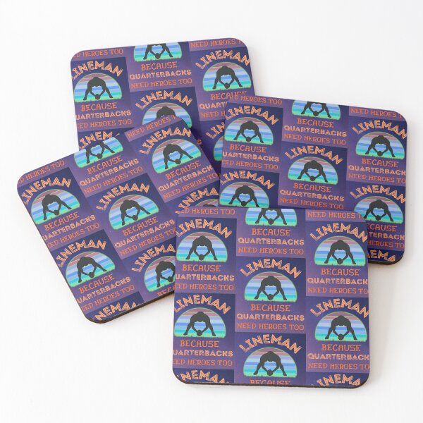 Item preview, Lineman Because Quarterbacks Need Heroes Too   designed and sold by WoodburyLake.