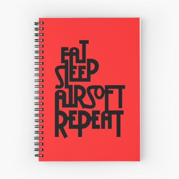 Item preview, Red Eat.Sleep.Airsoft.Repeat - #2 - Black - Morale Collectable Airsoft - Airsoft Loadout Design designed and sold by AirsoftBD.