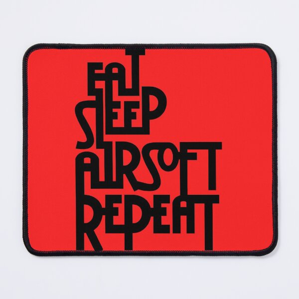 Item preview, Red Eat.Sleep.Airsoft.Repeat - #2 - Black - Morale Collectable Airsoft - Airsoft Loadout Design designed and sold by AirsoftBD.