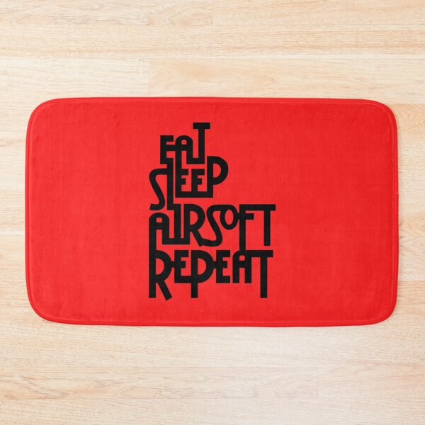 Item preview, Red Eat.Sleep.Airsoft.Repeat - #2 - Black - Morale Collectable Airsoft - Airsoft Loadout Design designed and sold by AirsoftBD.