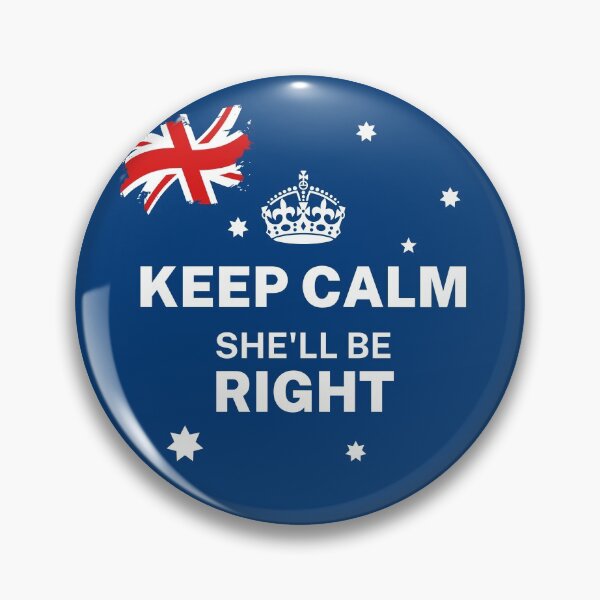 Item preview, Keep Calm She’ll Be Right | Australian Flag | Mental Health | Aussie Slang  designed and sold by Aussies-R-Us.