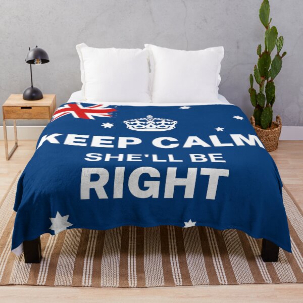 Item preview, Keep Calm She’ll Be Right | Australian Flag | Mental Health | Aussie Slang  designed and sold by Aussies-R-Us.
