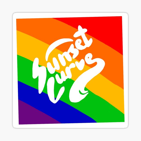 *rainbow* Sunset Curve Sticker