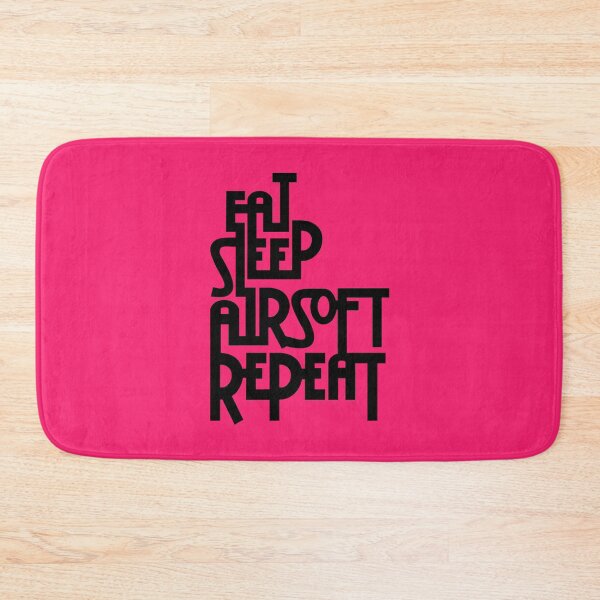 Item preview, Pink Eat.Sleep.Airsoft.Repeat - #2 - Black - Morale Collectable Airsoft - Airsoft Loadout Design designed and sold by AirsoftBD.