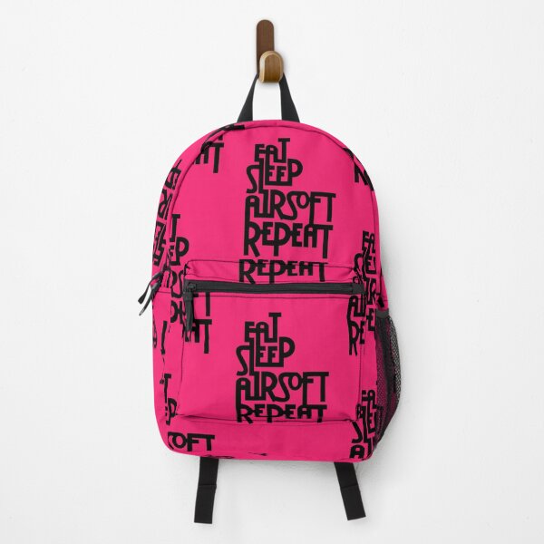Item preview, Pink Eat.Sleep.Airsoft.Repeat - #2 - Black - Morale Collectable Airsoft - Airsoft Loadout Design designed and sold by AirsoftBD.