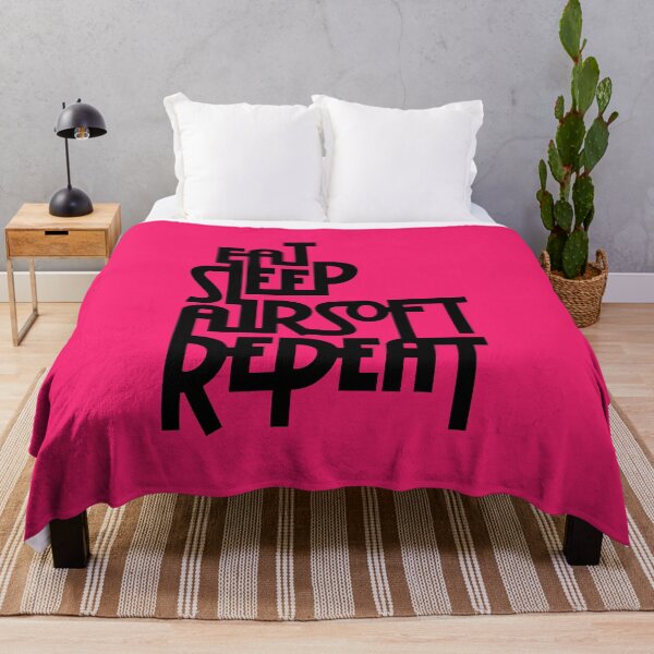 Item preview, Pink Eat.Sleep.Airsoft.Repeat - #2 - Black - Morale Collectable Airsoft - Airsoft Loadout Design designed and sold by AirsoftBD.