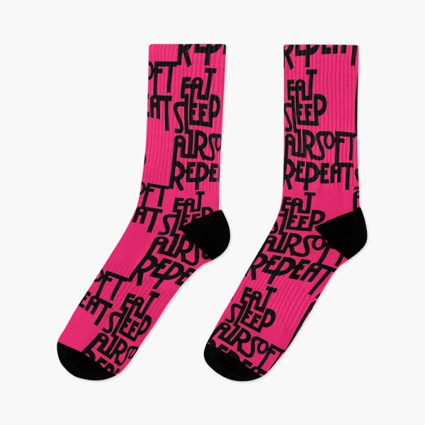 Item preview, Pink Eat.Sleep.Airsoft.Repeat - #2 - Black - Morale Collectable Airsoft - Airsoft Loadout Design designed and sold by AirsoftBD.