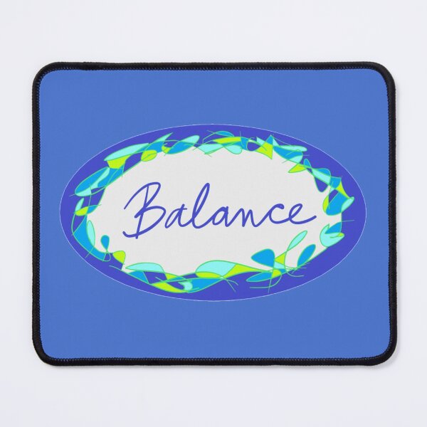 Item preview, Blue Oval Balance designed and sold by MyArtMind.