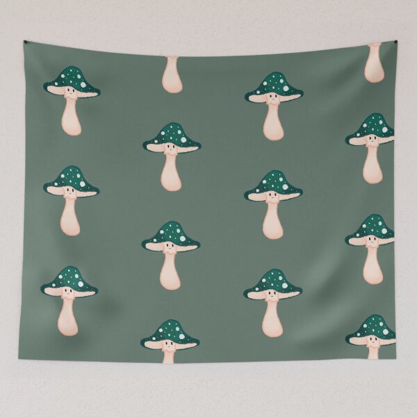 Item preview, Teal Amanita Muscaria Mushroom  designed and sold by KaitLouise.