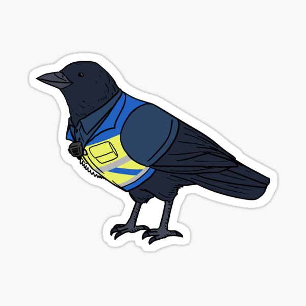 Item preview, Blue Vancouver Train Station Crow designed and sold by Orcanadian.